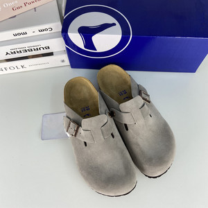 <span class=keywords><strong>Zuecos</strong></span> de diseño clásico personalizados, zapatos para mujer, <span class=keywords><strong>zuecos</strong></span> para <span class=keywords><strong>hombre</strong></span>, <span class=keywords><strong>zuecos</strong></span> de cuero de ante de vaca, soporte de arco, suela de corcho, zapatillas planas para <span class=keywords><strong>hombre</strong></span> y mujer - Product Image 5