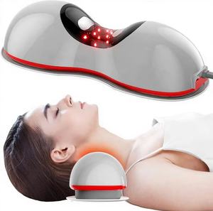 Masajeador de <span class=keywords><strong>Cuello</strong></span> con Calor y Terapia de Luz Roja, Dispositivo Inalámbrico de Tracción Cervical para Alivio del Dolor TMJ y Masaje de Hombros - Product Image 1