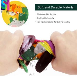 SY OEM sensoriel haut contraste tissu livre ensemble doux bébé tissu matériel lavable jouets éducatifs avec queues d'animaux reliure - Product Image 5