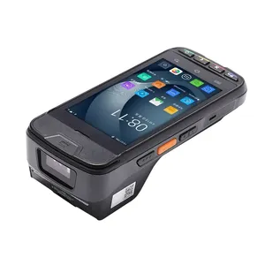5 Polegada Rugged PDA Barcode Scanner Android 8.1 4G WIFI NFC Touch Screen Smart PDA Data Collector com Impressora Térmica