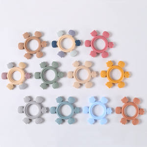 Silikon bebek dişlikleri yumuşak oyuncaklar çocuk ürünleri el kavrama hayvan Bite oyuncaklar için uygun kabartma ısırma anne bebek ürünleri - Product Image 4