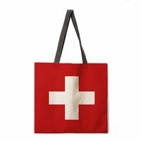 Sacs fourre-tout personnalisés avec drapeau national pour les fans, sacs de shopping en toile durables, motifs de couleurs nationales, accessoires patriotiques pour les événements