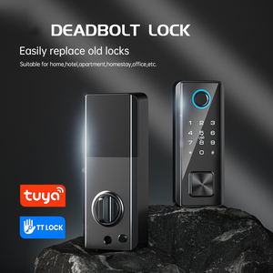 Cute Smart Fingerprint Tuya TTlock App Control Password Keyless Aluminum Alloy Cloud Storage Security <strong>Lock</strong> <strong>Small</strong> <strong>Lock</strong> - Product Image 1