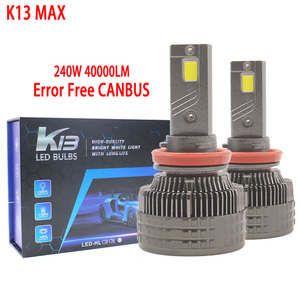 CAR-REFINE K15 K13 240W Ampoule de phare LED H4 40000Lm 6000K LED H1 H3 Focos LED H7 H11 LED Lumières pour voiture H4 9005 HB3 Lumières LED - Product Image 1