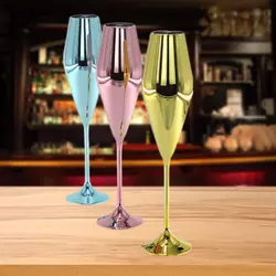 Gobelet à vin de style américain classique en PETG électro-plaqué de haute qualité de 7 oz pour verre avec logo personnalisé pour fête Fabriqué au Vietnam - Product Image 3