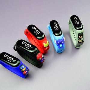 สายรัดการ์ตูนยางกันน้ำ 3BAR เด็กชายหญิงดิจิตอล LED วันที่กีฬานาฬิกาข้อมือมาใหม่เอวเวนเจอร์สขายร้อน - Product Image 3