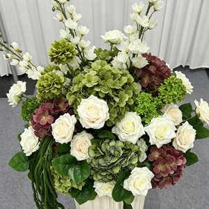 Centro de Mesa Floral Estilo Jardín Refrescante para Decoración de Mesa de Comedor de Boda - Product Image 4