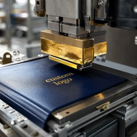 Ensemble cadeau de carnet en cuir premium à spirale A5 avec logo personnalisé, magnétique, pour les affaires, les entreprises, la promotion