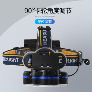 Lampe frontale rechargeable Probe Shiny 2400 mAh, lumière LED blanche, lampe de camping et de pêche en plein air - Product Image 5