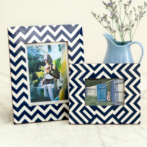 Marco de Fotos Decorativo Hecho a Mano de Calidad Premium con Incrustaciones de Resina Vintage de Tradebyd - Product Image 1