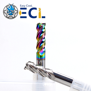 Fresa de carburo de tungsteno ECL de 4 filos con recubrimiento de TiAlN, helicoidal de 35 grados, para fresado CNC - Product Image 2