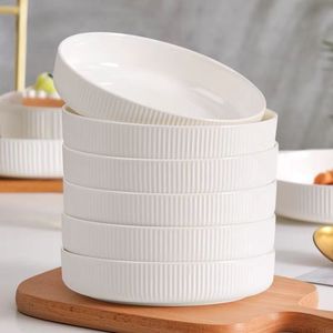 ชามข้าวเซรามิคคุณภาพร้านอาหารระดับไฮเอนด์ ลายผลไม้ สีขาวบริสุทธิ์ ดีไซน์ทันสมัย ผลิตจากเนื้อกระเบื้องโบนไชน่าใหม่ สำหรับใช้ในบ้าน - Product Image 2