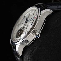 Montre-bracelet pour homme Sugess Tourbillon, mécanique à remontage automatique, mouvement original 8004, analogique, date, fonctions squelette, acier inoxydable