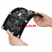Intérieur circulaire courbe souple absen ronde cercle led affichage écran flexible