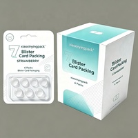 Boîte d'emballage portable en carton pour cartes blister, emballage blister en PET transparent avec boîte à charnière et présentoir en carton pour la vente au détail