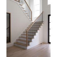 Rampe d'escalier moderne de haute qualité et durable, design contemporain, directement de l'usine, pour escalier intérieur, balustrade, terrasse intérieure, hôtel