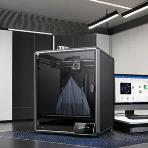 CREALITY K1 MAX kapalı yüksek hızlı 3D yazıcı 300*300*300mm baskı boyutu çift soğutma ile ışık kitleri 3D BASKI MAKİNESİ