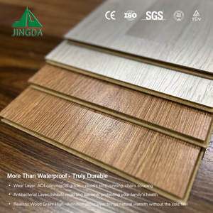 Suelo Laminado Moderno AC4 Resistente a los Arañazos, Color Verde <span class=keywords><strong>Claro</strong></span> Tropical, 12 mm, HDF, Sistema de Click, Alto Brillo, para Espacios de Ocio - Product Image 2