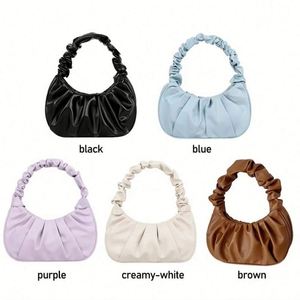 New Eco-Friendly Vintage Lady PU Zipper All Seasons Underarm French Shoulder Bag - Product Image 6