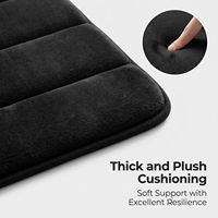 Ensemble de tapis de bain en polaire corail antidérapant, absorbant, avec couvre-couvercle de toilette, tapis de salle de bain doux, séchage rapide, lavable et résistant aux taches