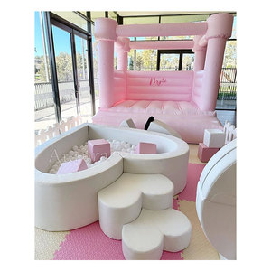 Estera de juego de actividades para <span class=keywords><strong>gimnasio</strong></span> de bebé, juguete suave para juegos de interior, Castillo travieso, gorila inflable, castillo hinchable blanco - Product Image 4