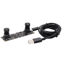 Module de caméra USB ELP à double objectif 2MP 1920x1080 30fps AR0330 Caméra stéréo HD avec objectif sans distorsion