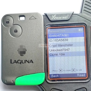 Clé de voiture intelligente de remplacement Renault <span class=keywords><strong>Laguna</strong></span>, puce ID46, nouvelle clé télécommande intelligente, 2 boutons, 433 MHz - Product Image 4