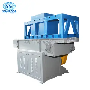 Single Shaft HDPE Plastic Pipe Aluminum Cans Steel Scrap Metal Shredder Machine for Sale