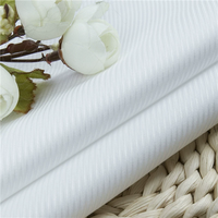 Tissu pour chemise d'affaires en coton longues fibres 100% 80/2, jacquard sergé respirant et léger, traité à l'ammoniaque liquide, facile d'entretien, en stock