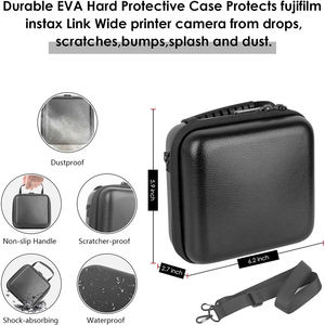 Étui de transport de protection antichoc à coque rigide en EVA étanche pour <span class=keywords><strong>imprimante</strong></span> large <span class=keywords><strong>Fujifilm</strong></span> <span class=keywords><strong>Instax</strong></span> Link-étui uniquement - Product Image 5