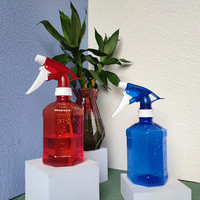 Bouteille pulvérisateur 450 ml en PET, couleurs personnalisées, pulvérisateur à gâchette à brume fine, entièrement en plastique