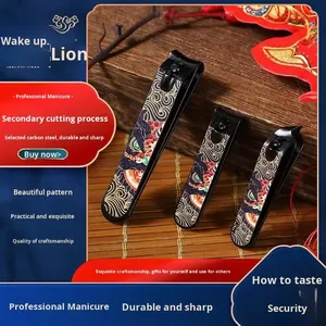 Juego de Cortaúñas Creativo Estilo Danza del León de 5 Piezas, Kit de Cuidado de Manicura y Belleza con Lima de <span class=keywords><strong>Uñas</strong></span> - Product Image 2