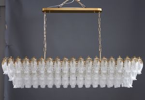 Lampes suspendues LED à design de <span class=keywords><strong>feuille</strong></span> de verre moderne Éclairage de mariage <span class=keywords><strong>Suspension</strong></span> Luminaire Lampen Décoration intérieure Lustre - Product Image 6