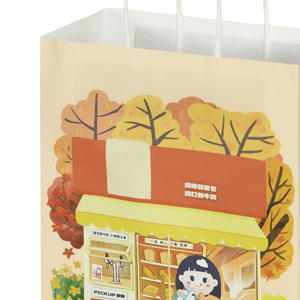 Illustration Food Floral Packaging Kraft Paper <b>Bag</b> Manufacturer Vietnam ISO Certified Custom Shopping <b>Bag</b> Supplier - Product Image 6