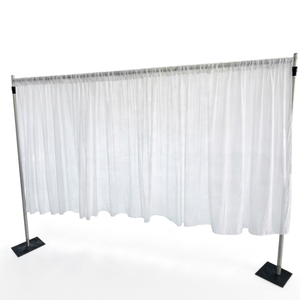 Kit de Tubos y Cortinas Ajustables, Soporte para Telón de Fondo para Eventos, Fiestas y Decoración de Bodas - Product Image 1
