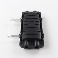 Boîtier de raccordement horizontal pour fibre optique de petite taille, 24 cœurs, 2 entrées 2 sorties, étanche IP65, pour câble FTTH extérieur