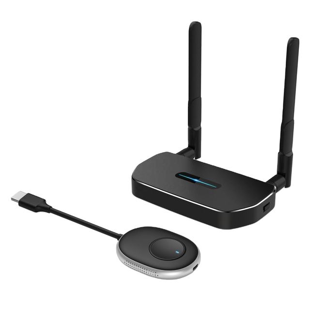 Wireless HDMI Transmitter and Receiver Kit 50M Long Range Support 4K VGA Screen Mirroring for Laptop PS4 Projector Wireless Kit