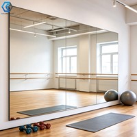 Miroir sur pied LED pleine longueur de luxe moderne Art Déco pour décoration murale de salon, salle de sport, studio de yoga