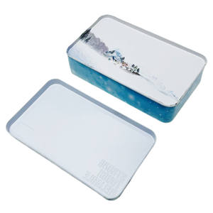 Contenedor de hojalata personalizado de fábrica, lata de Metal Rectangular, caja de lata pequeña de Chocolate para Navidad - Product Image 5