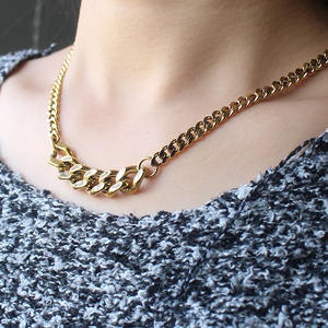 قلادة سلسلة من الفولاذ المقاوم للصدأ 316L من نوع واحد 11 من سلسلة واسعة قلادة ساحرة قلادة ضيقة 18 بوصة إكسسوارات مجوهرات معدنية بسيطة - Product Image 6