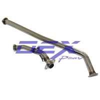 Système d'échappement HKS pour Hilux Revo AN110 2.4L 2GD/2.8L 1GD-FTV Turbo Center Twin en fibre de carbone et acier inoxydable poli miroir