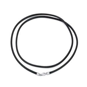 Catena in Corda Cerata Nera - Accessorio per Collane Fai-da-Te, Adatta per Ciondoli, Unisex per Uomini e Donne - Product Image 5
