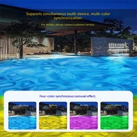 Lampe de projection d'eau ondulante dynamique 3D, étanche pour l'extérieur, parcs, hôtels, ambiance d'aquariums, contrôle synchrone DMX512