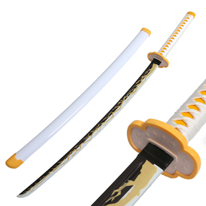 Espada de plástico de una pieza de 101 cm de Demon Slayer: <span class=keywords><strong>Kimetsu</strong></span> <span class=keywords><strong>No</strong></span> <span class=keywords><strong>Yaiba</strong></span>, accesorio de cosplay indeformable de Jiro Kiriko y esposa de Zenitsu, 0.55 kg - Product Image 5