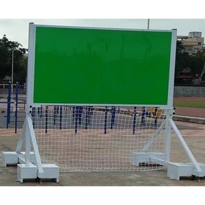 Muro de entrenamiento de voleibol móvil con red y marco para práctica de voleibol de playa - Product Image 1