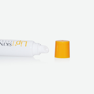 Empty Slim PE Squeeze Tube Custom Orange Print Soft Tube With Roller Ball Applicator Cap For <b>Lip</b> Balm - Product Image 2