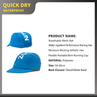 Gorras de Ciclismo Personalizadas, Flexibles, Plegables, con Visera, Gorra de Campamento, Gorra de Running con Logotipo Impreso, Gorra Elástica para Ciclismo
