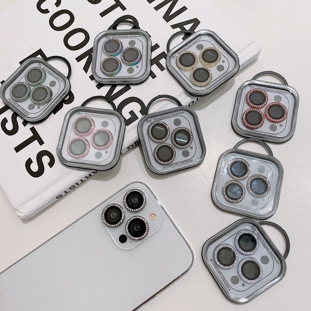 Diamond Bling Camera Glass Lens Protector for iphone 14 Plus Manufacture Factory Supplier Protector for iphone 14 13 12 11