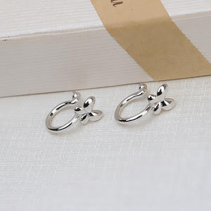 S925 <b>Silver</b> Snow Pendant and Open <b>Ring</b> <b>Set</b> DIY Female Jewelry Accessories with 3mm Bead Caps and Empty Pearl Stand 1308 - Product Image 3