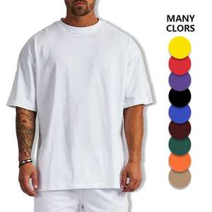 OEM Men Oversize Acid Wash <b>T</b>-<b>shirt</b> 100% Cotton Plus Size Loose <b>T</b>-<b>shirt</b> Custom Blank <b>Heavyweight</b> Screen Print <b>T</b> <b>Shirt</b> - Product Image 4